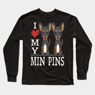 I Love My Min Pins Long Sleeve T-Shirt